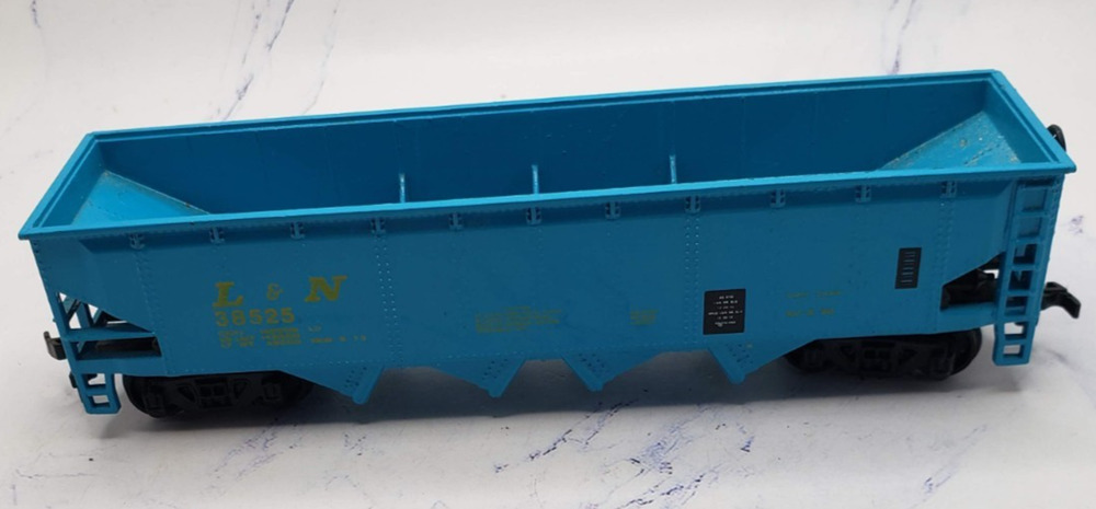 Bachmann HO Scale Train Car L & N 38525 Blue Four Bay Coal Car